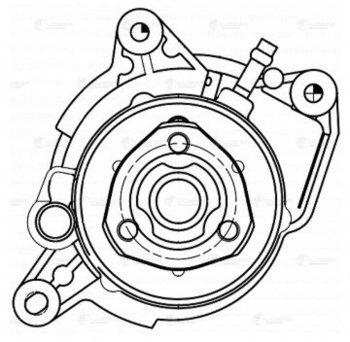8 349 р. Насос водяной VW Golf (09-14) AUDI A3 (09-13) SKODA Rapid (13-),Yeti (10-) SEAT Ibiza (12-) LUZAR LUZAR lwp1833  с доставкой в г. Керчь. Увеличить фотографию 4