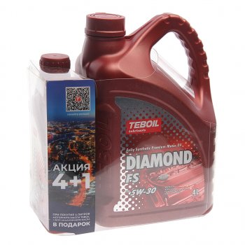 2 999 р. Масло моторное DIAMOND FS 5W30 синт.4+1л TEBOIL TEBOIL 3468594p  с доставкой в г. Керчь. Увеличить фотографию 1
