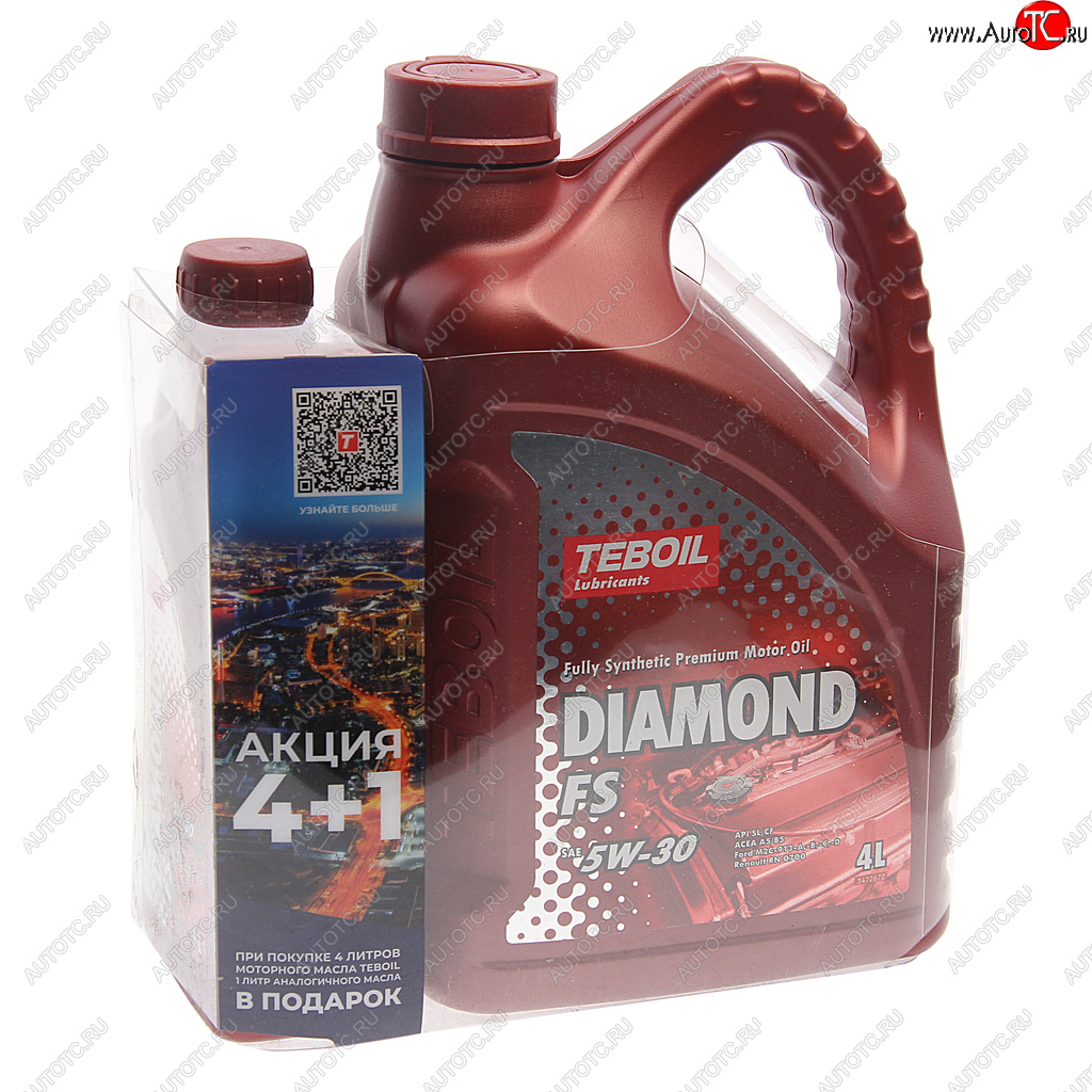 2 999 р. Масло моторное DIAMOND FS 5W30 синт.4+1л TEBOIL TEBOIL 3468594p  с доставкой в г. Керчь