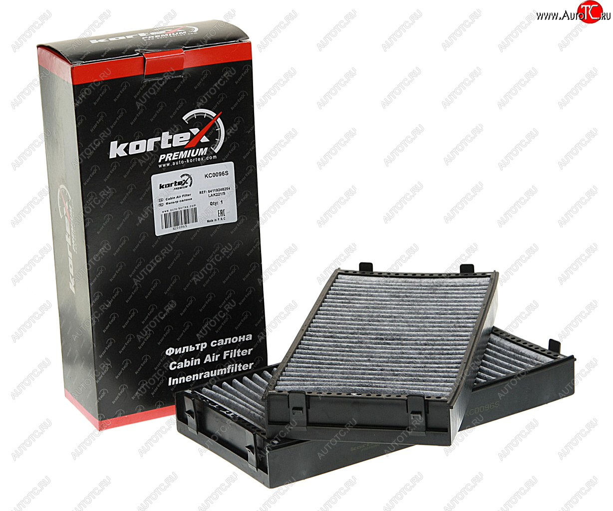 1 579 р. Фильтр воздушный салона BMW X5 (E70),X6 (E71) угольный (2шт.) KORTEX KORTEX kc0096s KORTEX kc0096s  с доставкой в г. Керчь