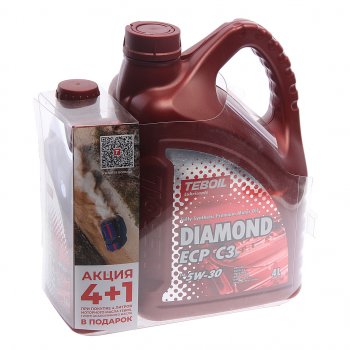 3 899 р. Масло моторное DIAMOND ECP C3 5W30 синт.4+1л TEBOIL TEBOIL 3453876p  с доставкой в г. Керчь. Увеличить фотографию 1