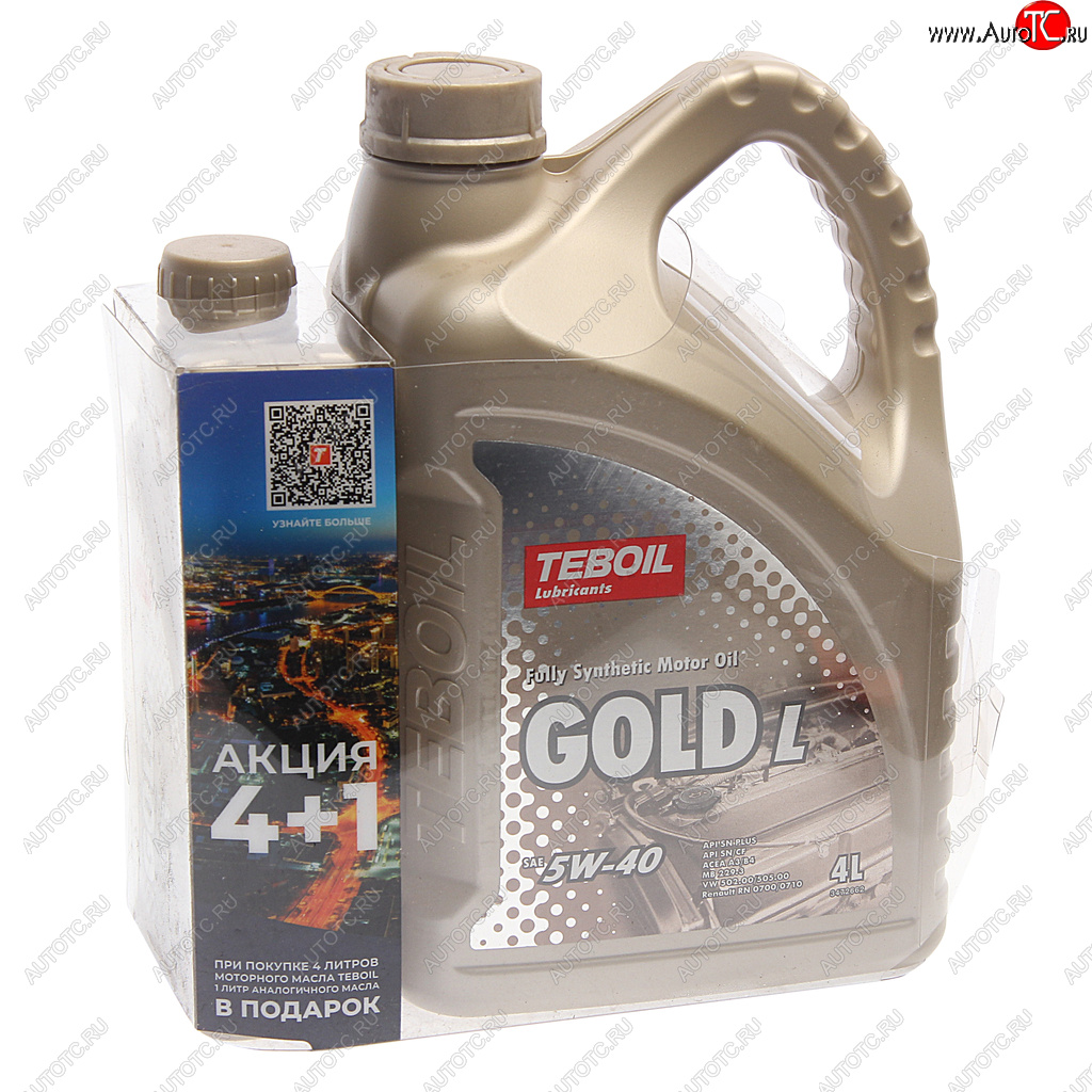 2 679 р. Масло моторное GOLD L 5W40 синт.4+1л TEBOIL TEBOIL 3475041p  с доставкой в г. Керчь