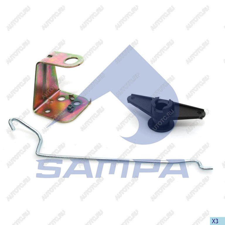 889 р. Кронштейн SCANIA 4 series замка двери левой с тягой SAMPA SAMPA 043.181  с доставкой в г. Керчь