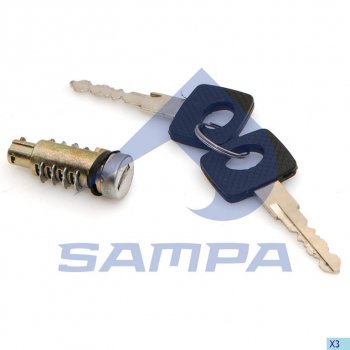 299 р. Личинка КАМАЗ-5490 MERCEDES Atego,Actros,Sprinter VW LT замка двери передней с ключом SAMPA SAMPA 204.121  с доставкой в г. Керчь. Увеличить фотографию 1