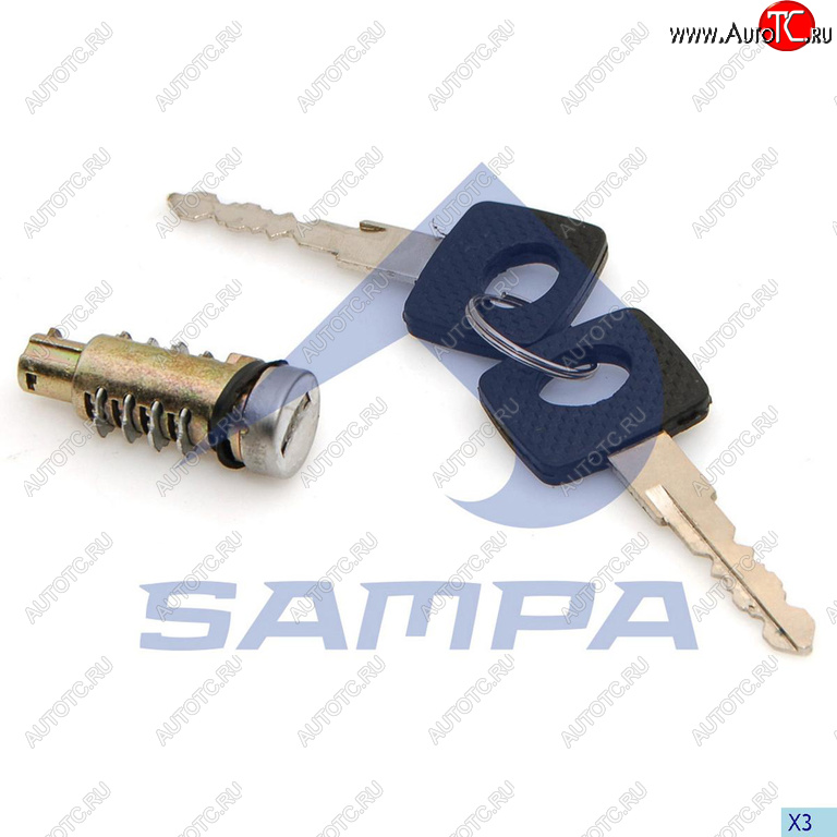 299 р. Личинка КАМАЗ-5490 MERCEDES Atego,Actros,Sprinter VW LT замка двери передней с ключом SAMPA SAMPA 204.121  с доставкой в г. Керчь