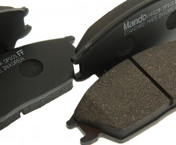1 379 р. Колодки тормозные передние (4шт.) MANDO Hyundai Accent 3 MC седан (2005-2011)  с доставкой в г. Керчь. Увеличить фотографию 2