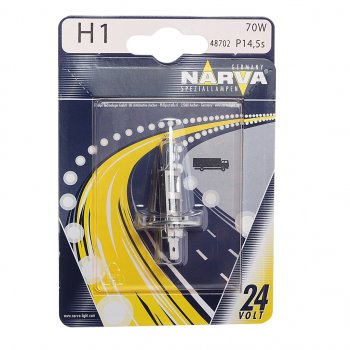 299 р. Лампа 24V H1 70W P14.5s блистер (1шт.) Standard NARVA NARVA 487024000  с доставкой в г. Керчь. Увеличить фотографию 1