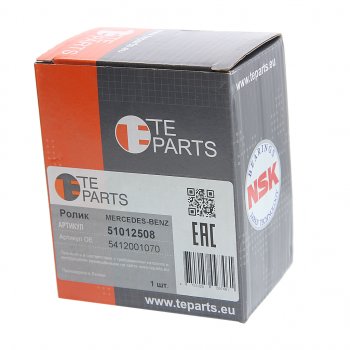 2 189 р. Ролик приводного ремня MERCEDES Atego натяжителя (ролик пластик) TE PARTS TE PARTS 51012508  с доставкой в г. Керчь. Увеличить фотографию 3