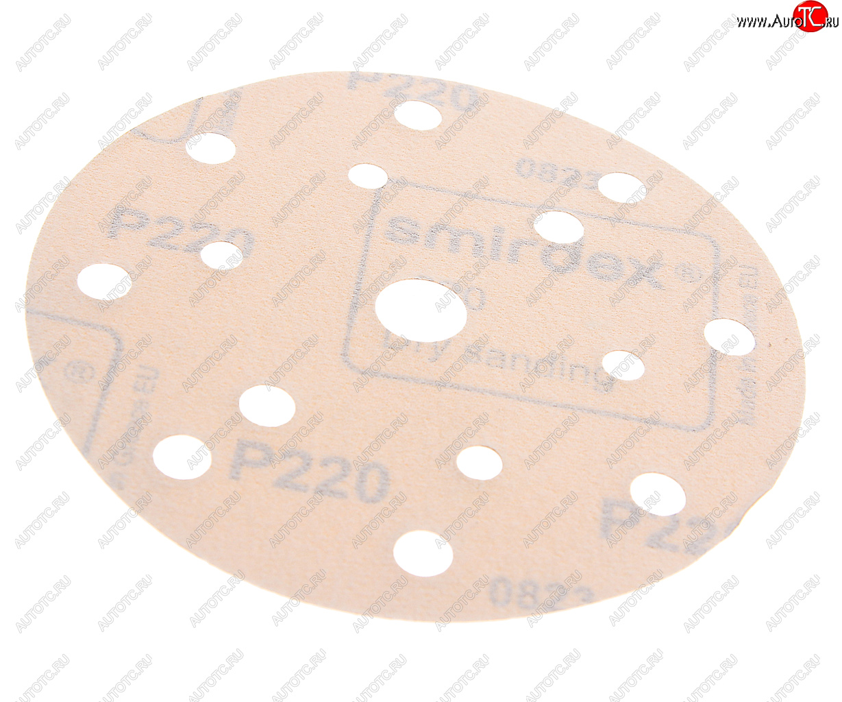 36 р. Круг абразивный на липучке P220 d=150 15 отв. SMIRDEX SMIRDEX 820415220  с доставкой в г. Керчь