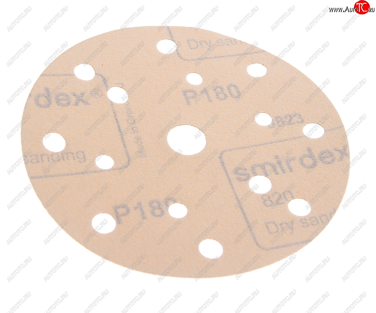 38 р. Круг абразивный на липучке P180 d=150 15 отв. SMIRDEX SMIRDEX 820415180  с доставкой в г. Керчь