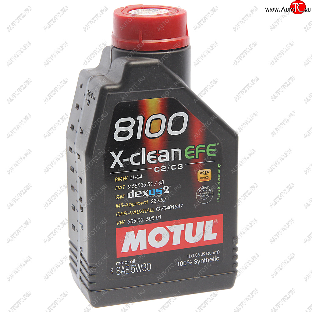 1 599 р. Масло моторное 8100 X-CLEAN EFE 5W30 синт.1л MOTUL MOTUL 111687  с доставкой в г. Керчь
