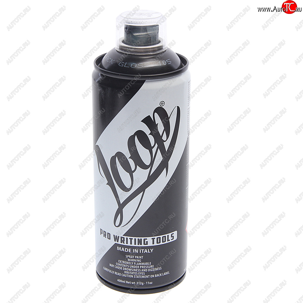 579 р. Краска для граффити черная глянцевая 400мл LOOP LOOP 105-lp  с доставкой в г. Керчь
