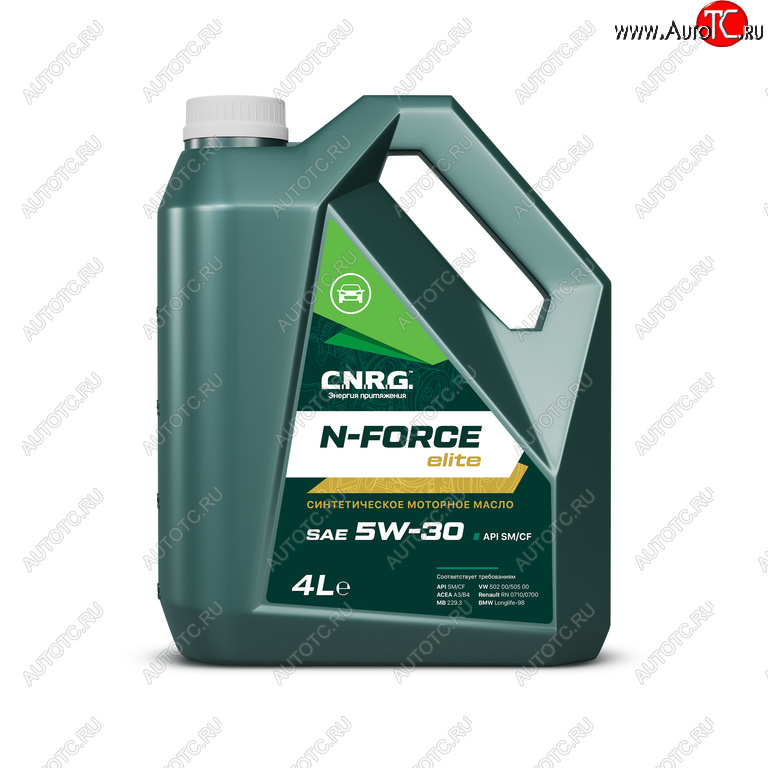 1 639 р. Масло моторное N-Force Elite SMCFA3B4 5W30 синт.4л CNRG CNRG cnrg-020-0004p  с доставкой в г. Керчь