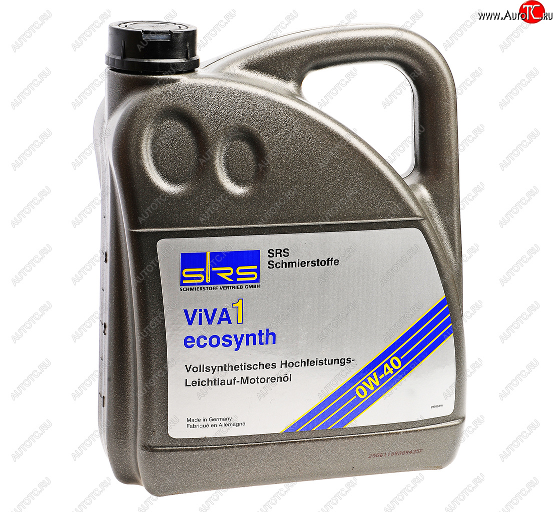 7 349 р. Масло моторное VIVA 1 ECOSYNTH 0W40 синт.4л SRS SRS 4033885000854  с доставкой в г. Керчь