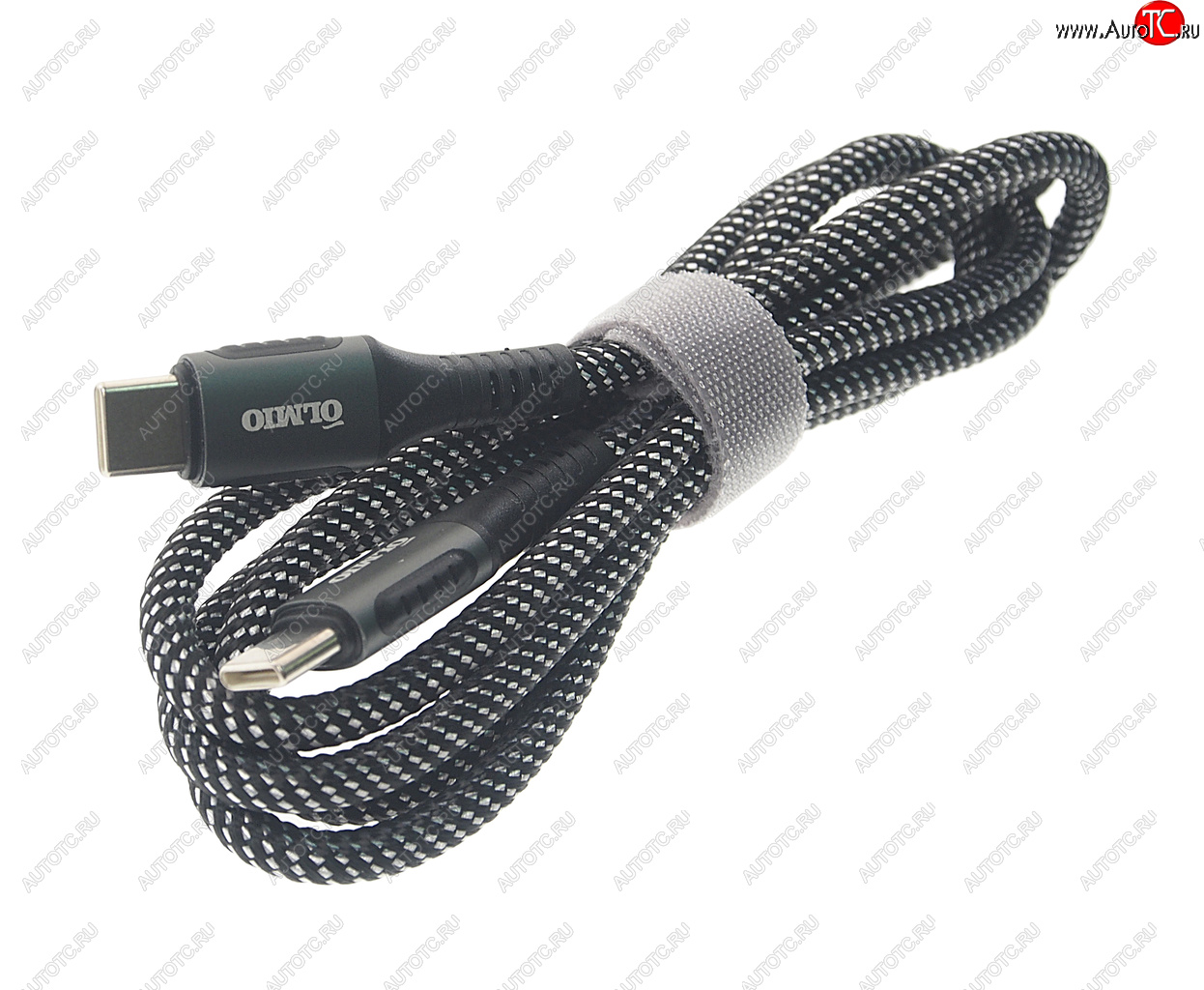 489 р. Кабель USB Type C-USB Type C 1.2м черный OLMIO OLMIO olm-040275  с доставкой в г. Керчь