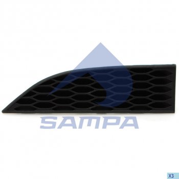 208 р. Накладка бампера MERCEDES Actros MP3 в спойлер правая (узкая) SAMPA SAMPA 18100563  с доставкой в г. Керчь. Увеличить фотографию 1