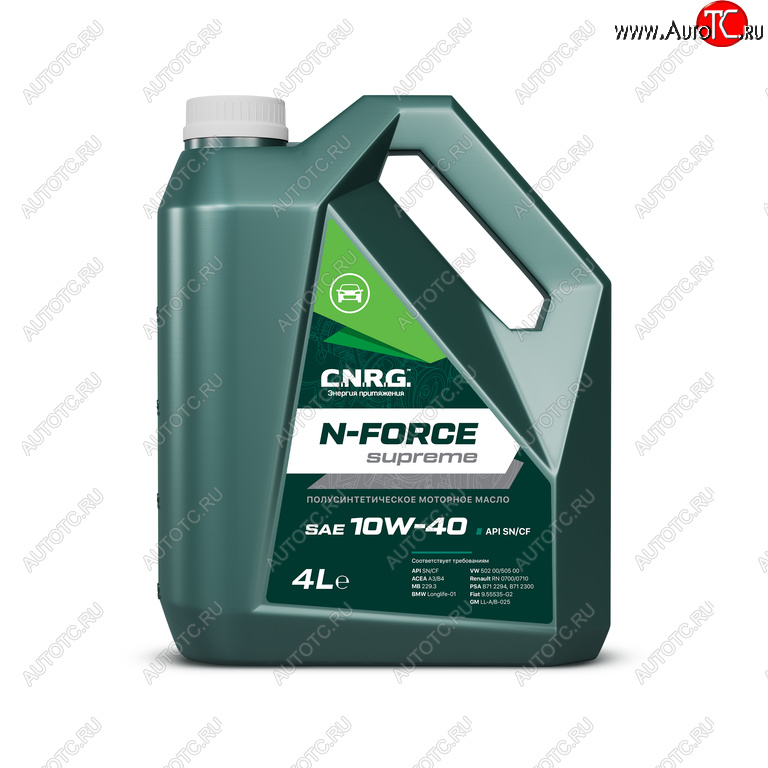 1 479 р. Масло моторное N-Force Supreme SNCFA3B4 10W40 псинт.4л CNRG CNRG cnrg-026-0004p  с доставкой в г. Керчь