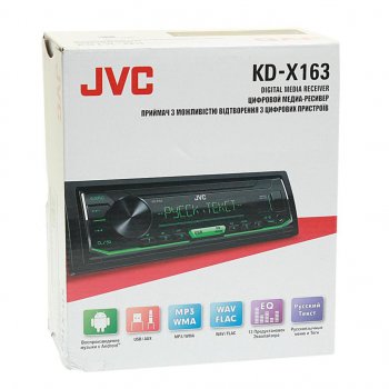 5 999 р. Магнитола автомобильная 1DIN JVC JVC kd-x163 JVC kd-x163  с доставкой в г. Керчь. Увеличить фотографию 3