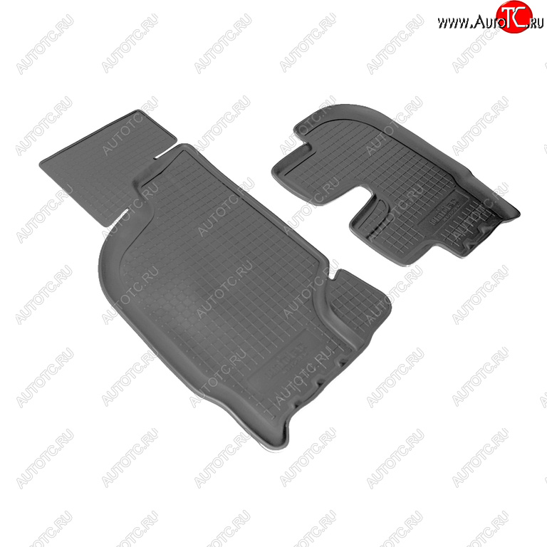 1 259 р. Коврик салона HYUNDAI HD65,HD72,HD78 (06-) полиуретан черный (2 предм.) NORPLAST NORPLAST npl-po-31-16  с доставкой в г. Керчь