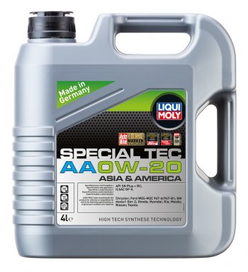 6 499 р. Масло моторное SPECIAL TEC AA SN ILSAC GF-5 0W20 синт.4л LIQUI MOLY LIQUI MOLY 9705  с доставкой в г. Керчь. Увеличить фотографию 1