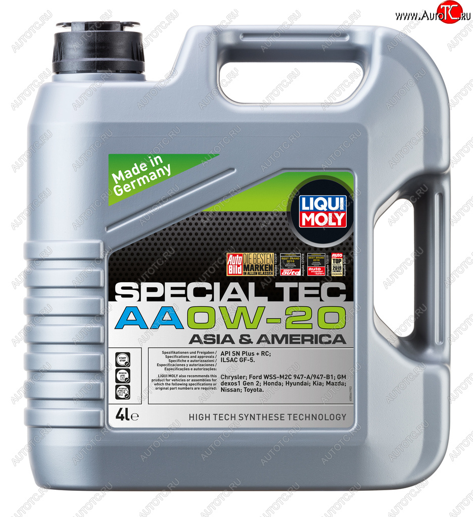6 499 р. Масло моторное SPECIAL TEC AA SN ILSAC GF-5 0W20 синт.4л LIQUI MOLY LIQUI MOLY 9705  с доставкой в г. Керчь