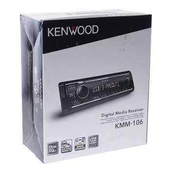 8 399 р. Магнитола автомобильная 1DIN KENWOOD KENWOOD kmm-106  с доставкой в г. Керчь. Увеличить фотографию 4
