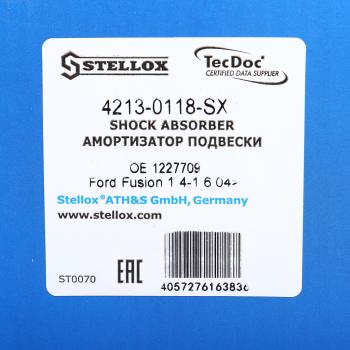 4 099 р. Амортизатор FORD Fusion (02-12) передний правый STELLOX STELLOX 42130118sx  с доставкой в г. Керчь. Увеличить фотографию 4