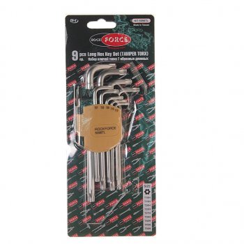 619 р. Набор ключей TORX T10Н-Т50Н Г-образных 9 предметов с держателем ROCKFORCE ROCKFORCE rf-5098tl  с доставкой в г. Керчь. Увеличить фотографию 3