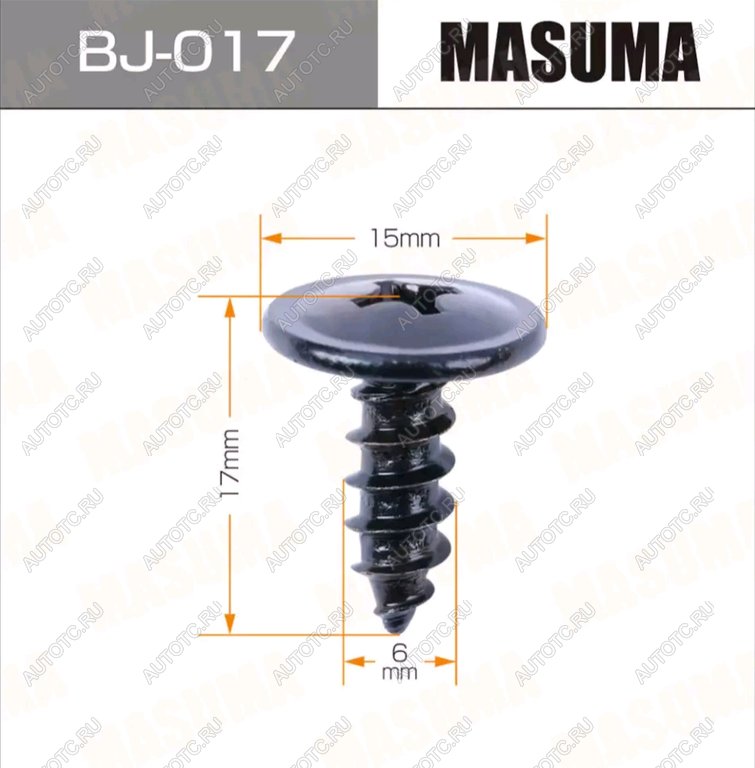218 р. Саморез 6x17мм набор 10шт. MASUMA MASUMA bj-017  с доставкой в г. Керчь