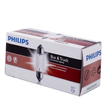 83 р. Лампа 24V C10W SV8.5-8 43мм PHILIPS PHILIPS 13866cp  с доставкой в г. Керчь. Увеличить фотографию 1