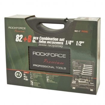 10 549 р. Набор инструментов 82 предмета+6 предметов слесарно-монтажный 14,12 ROCKFORCE ROCKFORCE rf-4821-7-premium  с доставкой в г. Керчь. Увеличить фотографию 3