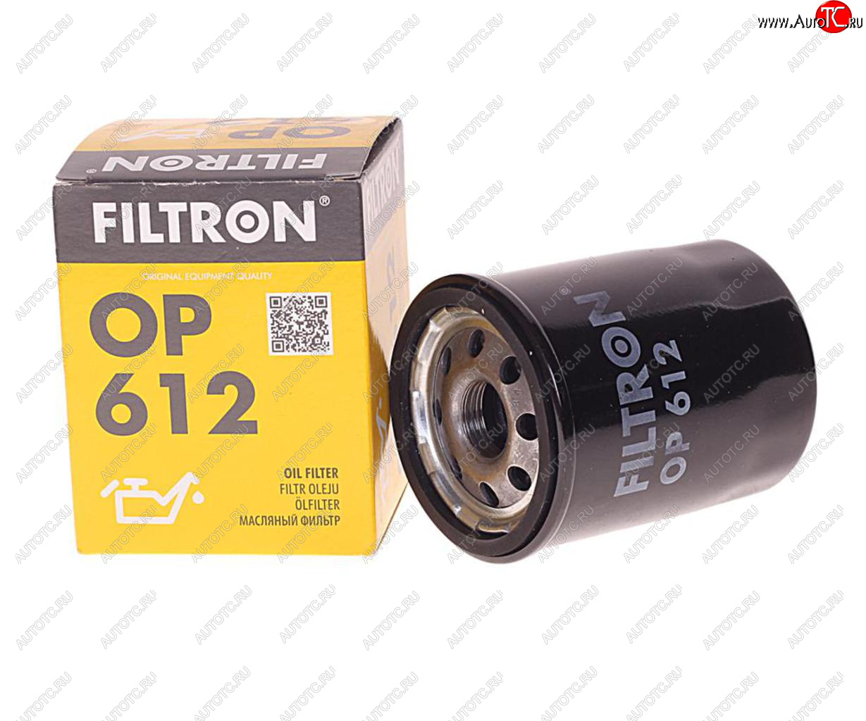 459 р. Фильтр масляный NISSAN Micra (92-10) (1.01.2-1.4),Primera (90-98) (2.0) FILTRON FILTRON op612  с доставкой в г. Керчь