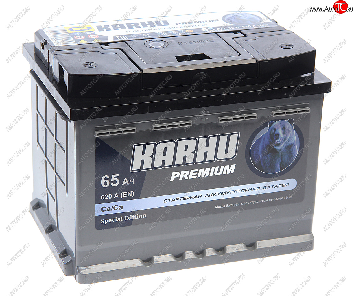 8 399 р. Аккумулятор KARHU Premium 65Ач KAINAR 6ст65(1)  с доставкой в г. Керчь