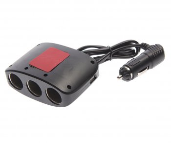 299 р. Разветвитель прикуривателя 3-х гнездовой 12-24V 2USB OLESSON OLESSON no.1635  с доставкой в г. Керчь. Увеличить фотографию 2