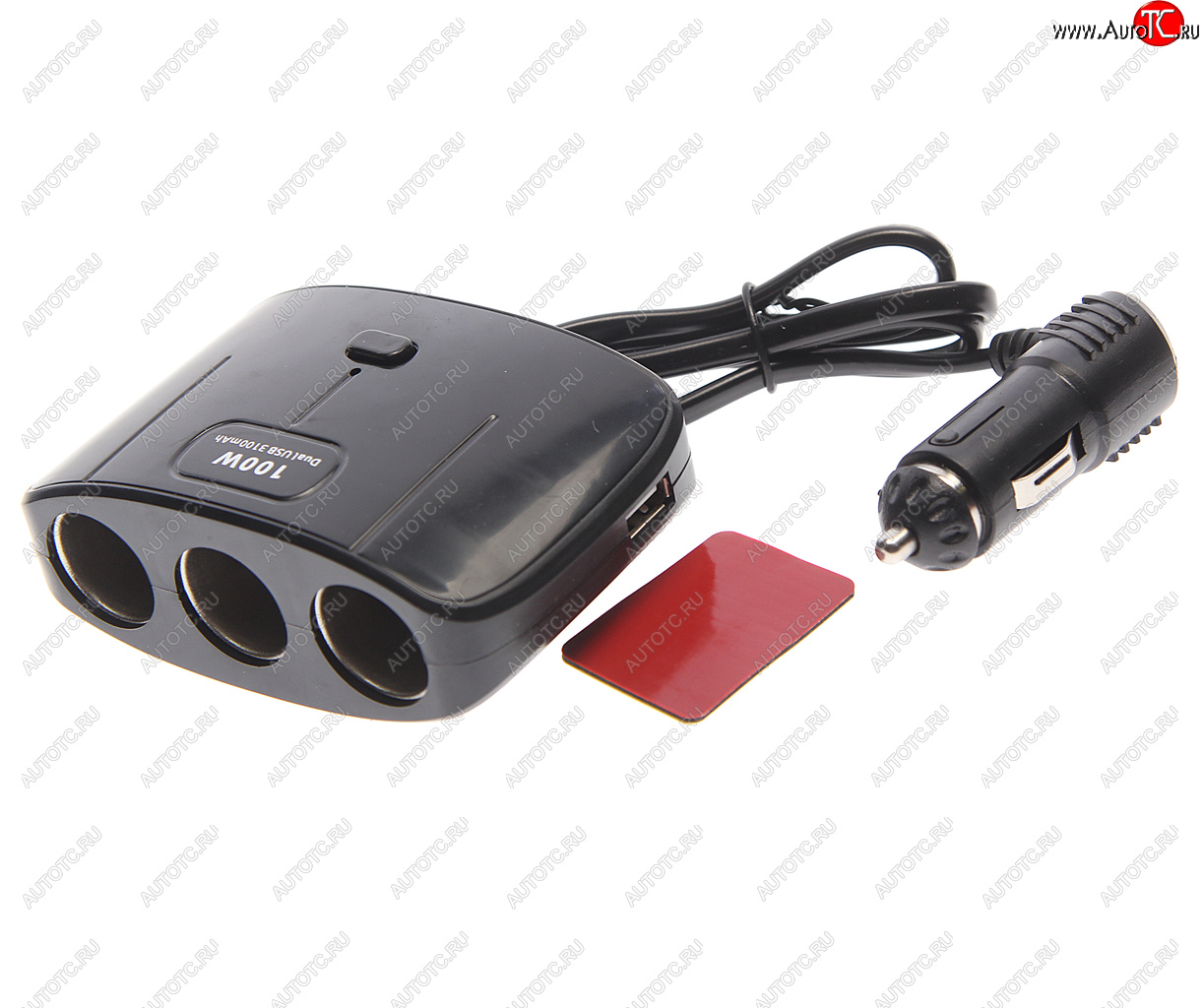 299 р. Разветвитель прикуривателя 3-х гнездовой 12-24V 2USB OLESSON OLESSON no.1635  с доставкой в г. Керчь