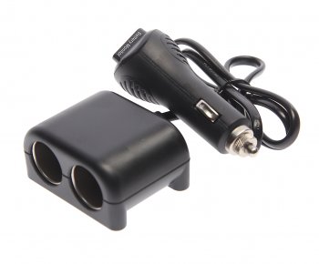 569 р. Разветвитель прикуривателя 2-х гнездовой 12-24V 1USB OLESSON OLESSON no.1641  с доставкой в г. Керчь. Увеличить фотографию 1