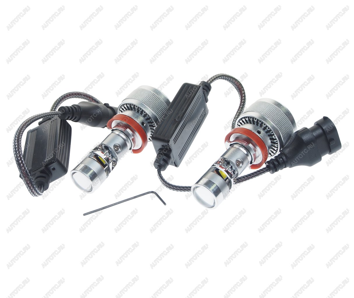 4 949 р. Лампа светодиодная 12V H11 PGJ19-2 линза 4300K бокс (2шт.) CLEARLIGHT CLEARLIGHT kbm cl h11 mini pro 4k-2  с доставкой в г. Керчь