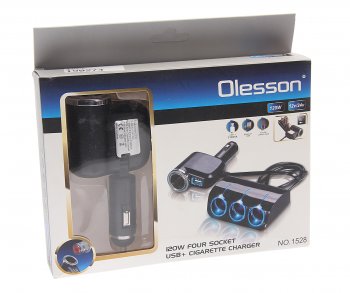 619 р. Разветвитель прикуривателя 4-х гнездовой 12-24V 1USB OLESSON OLESSON no.1528  с доставкой в г. Керчь. Увеличить фотографию 3