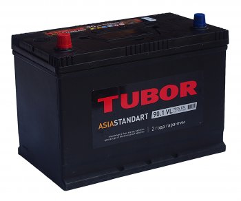 13 199 р. Аккумулятор TUBOR Asia Standart 90Ач TUBOR 6ст90(1) d31r  с доставкой в г. Керчь. Увеличить фотографию 1