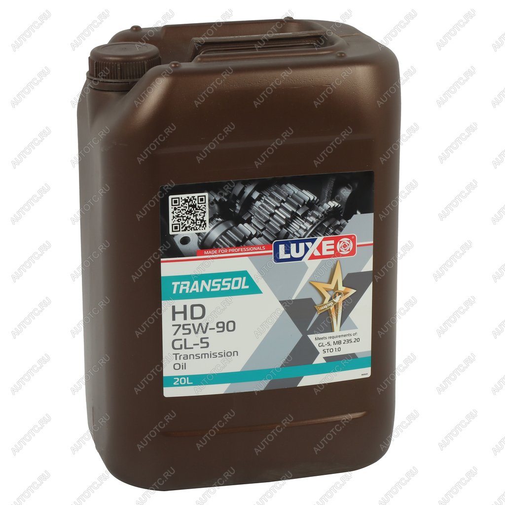 11 199 р. Масло трансмиссионное TRANSSOL HD GL-5MT-1 75W90 синт.20л18кг LUXE LUXE 30235  с доставкой в г. Керчь