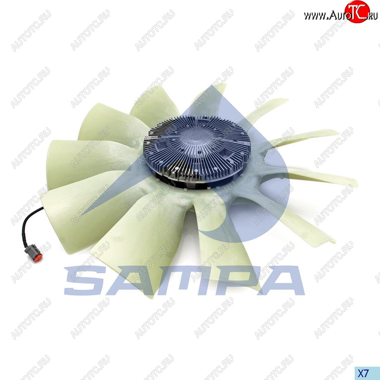 42 999 р. Вентилятор SCANIA P,G,R,T series (04-) в сборе с вискомуфтой SAMPA SAMPA 043.342-01  с доставкой в г. Керчь