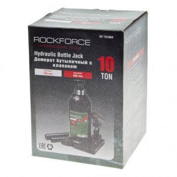 2 799 р. Домкрат бутылочный 10т 190-360мм с клапаном ROCKFORCE ROCKFORCE rf-t91004 ROCKFORCE rf-t91004  с доставкой в г. Керчь. Увеличить фотографию 3