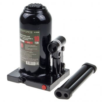 2 799 р. Домкрат бутылочный 10т 190-360мм с клапаном ROCKFORCE ROCKFORCE rf-t91004 ROCKFORCE rf-t91004  с доставкой в г. Керчь. Увеличить фотографию 1
