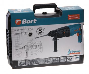 8 749 р. Перфоратор 920Вт 3.5Дж (кейс, набор буров) BORT BORT (Китай) bhd-920х  с доставкой в г. Керчь. Увеличить фотографию 5