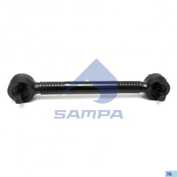 Штанга реактивная SCANIA обжимная с двухопорным РМШ L=522мм d=19мм SAMPA SAMPA 095.274