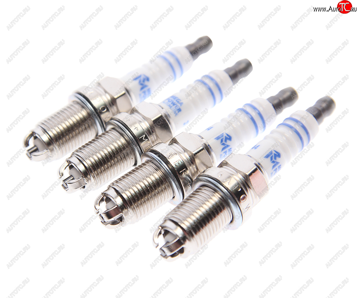 759 р. Свеча зажигания VW Bora,Golf 4,5,6,Passat B3,B5,B6 (1.41.61.8) AUDI A3 SEAT SKODA (4шт.) MEGAPOWER MEGAPOWER 370-31-121  с доставкой в г. Керчь