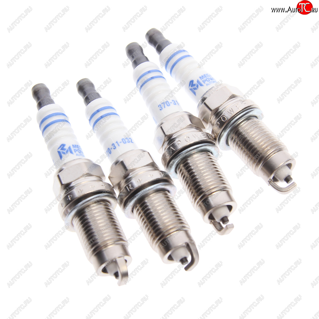 599 р. Свеча зажигания VW Golf 5,6,Jetta,Polo Sedan SKODA Fabia,Octavia (1.21.41.6) (4шт.) MEGAPOWER MEGAPOWER 370-31-099  с доставкой в г. Керчь