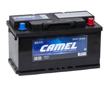 11 949 р. Аккумулятор CAMEL 80Ач обратная полярность, низкий CAMEL 6ст80(0) lb4  с доставкой в г. Керчь. Увеличить фотографию 1