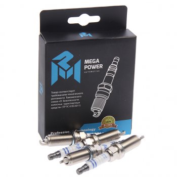 1 539 р. Свеча зажигания MAZDA 6 (12-) (4шт.) MEGAPOWER MEGAPOWER 370-31-108  с доставкой в г. Керчь. Увеличить фотографию 2