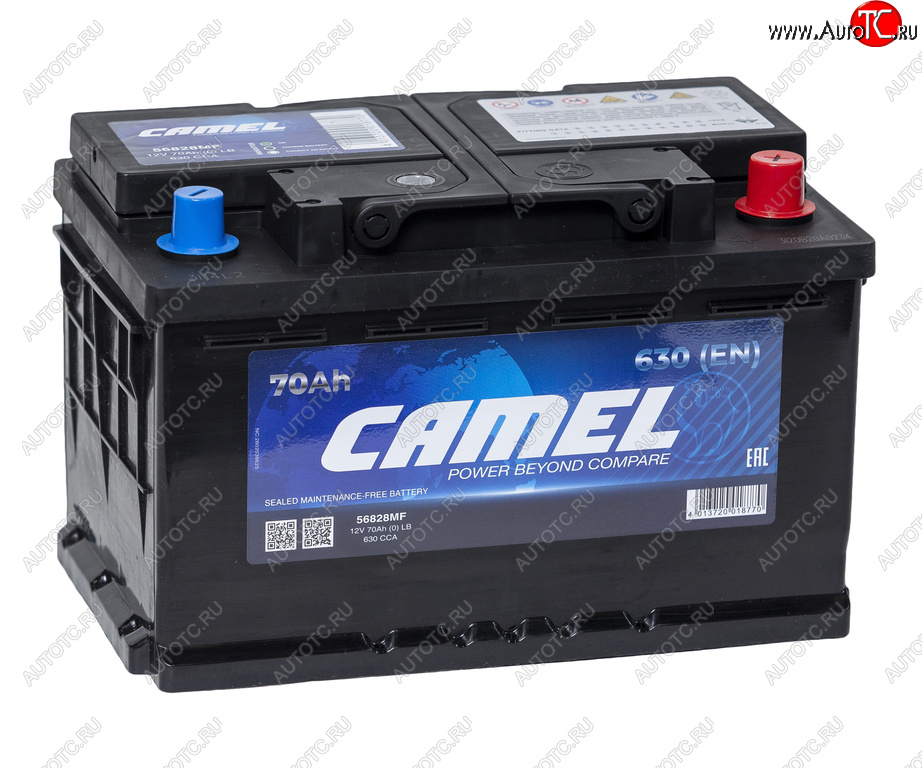 9 299 р. Аккумулятор CAMEL 70Ач обратная полярность, низкий CAMEL 6ст70(0) lb3  с доставкой в г. Керчь